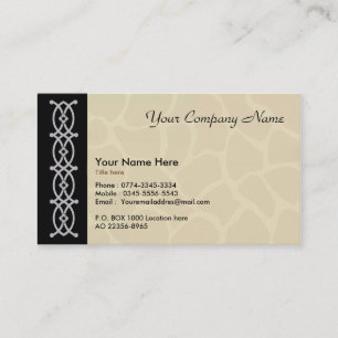 Business card for artist