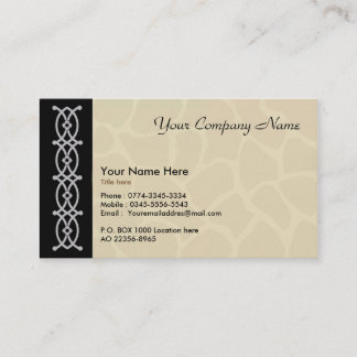 Business card for artist
