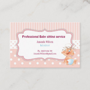 Business card  for Baby sitters