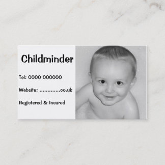 Business card for childcare