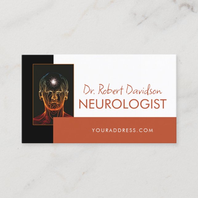 Business card for cognitive health professionals (Front)