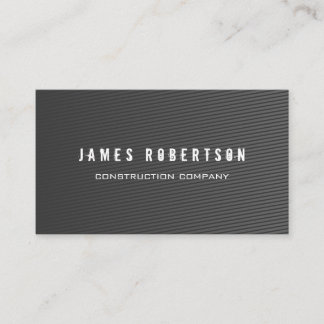 Business card for construction company.