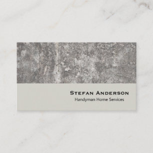 Business card for construction handyman services