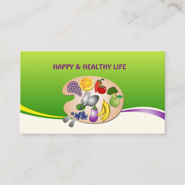 Business card  for Dietician & Nutritionist (Front)