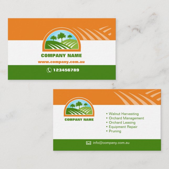 Business Card for farmers and gardeners (Front/Back)