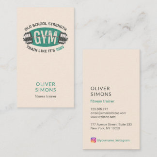 Business Card for Fitness trainer