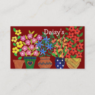 Business Card for Florist - Flower Power
