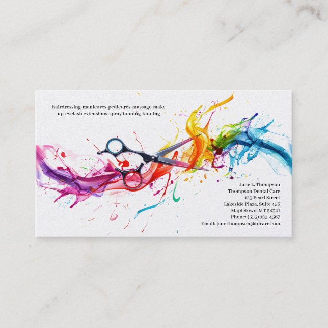 Business Card for Hairdresser (Front)