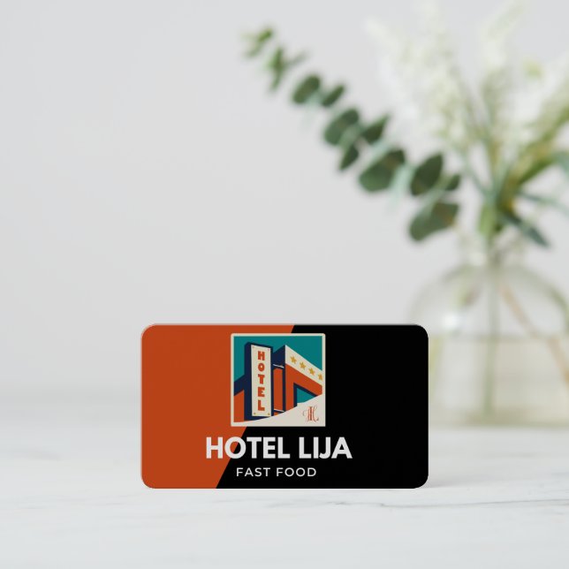 Business Card For HOTEL (Standing Front)