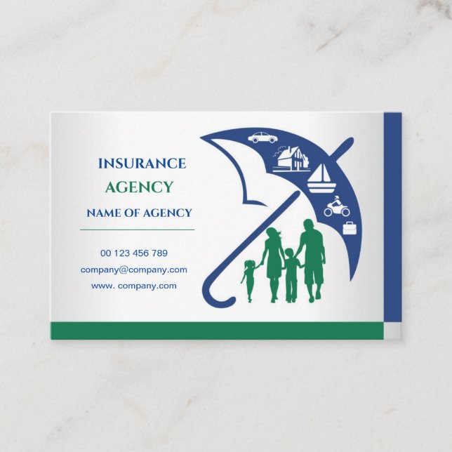 Business card for insurance agents (Front)