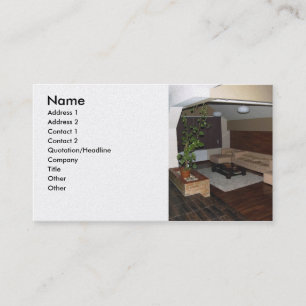 Business card for interior designers