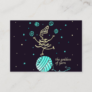 Business card for knitters Mighty, 3.5" x 2.5" 