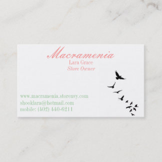 business card for lara