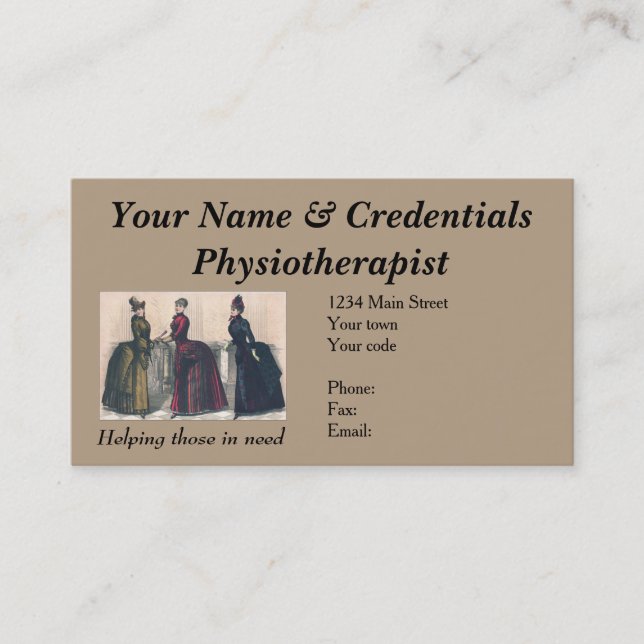 Business Card for Physiotherapist - So Fun (Front)