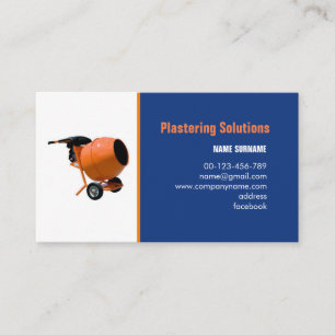 business card for Plastering services & solutions