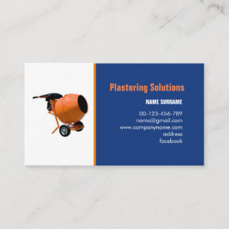 business card for Plastering services & solutions