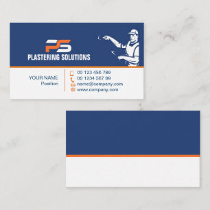 business card for plastering specialist