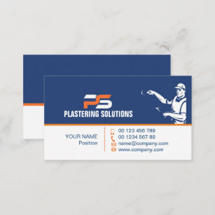 business card for plastering specialist