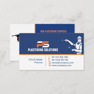 business card for plastering specialist