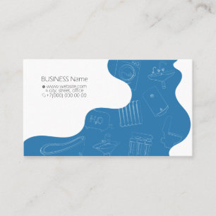 Business card for plumbing repair and service