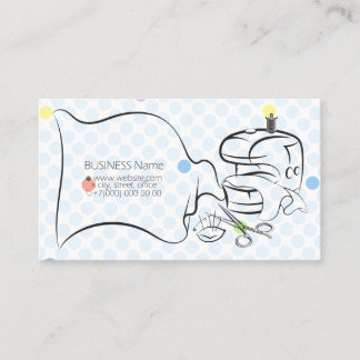 Business card for seamstress and tailor