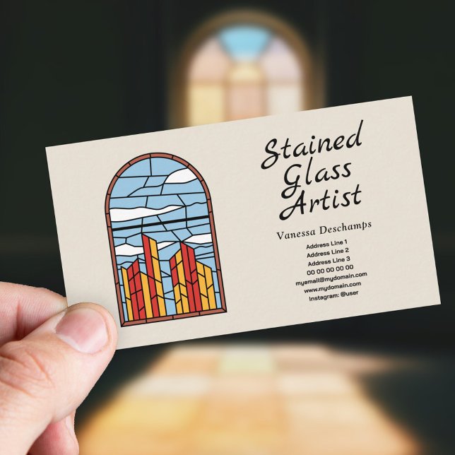 Business Card for Stained Glass Artist (Business Card for Stained Glass Artist)