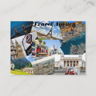Business card for travel agency