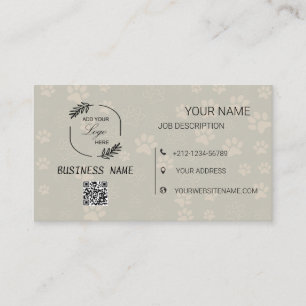 Business card for your dog grooming business