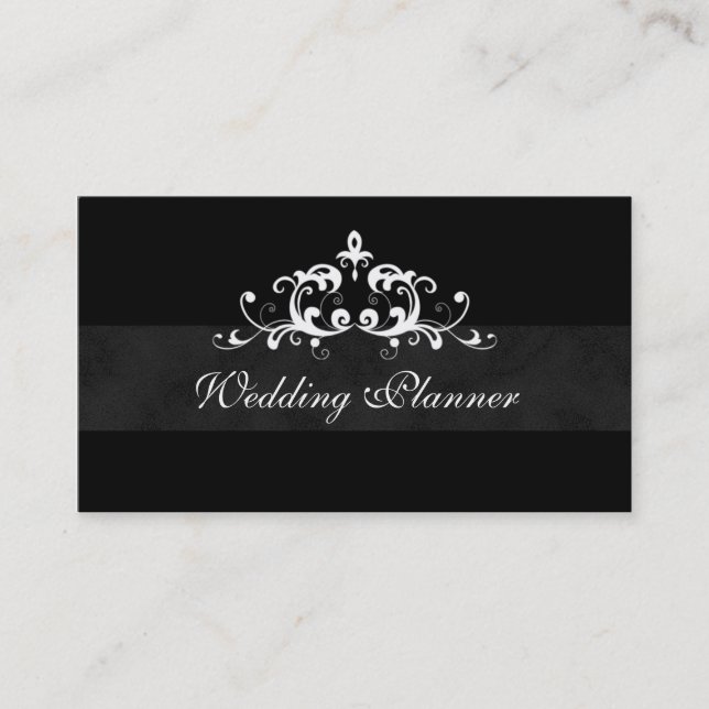 Business Card Formal Wedding Event Planner (Front)