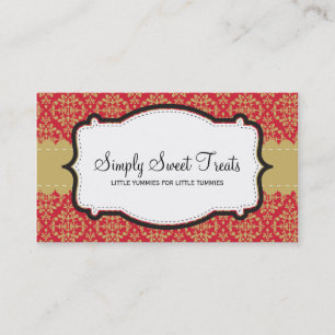 BUSINESS CARD :: funky damask 10L