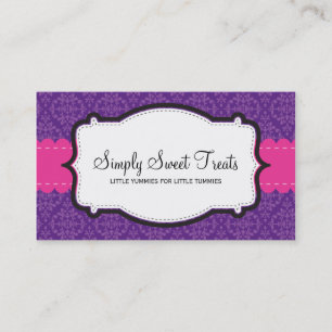 BUSINESS CARD :: funky damask 8L
