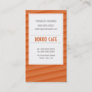 BUSINESS CARD :: funky menu 6