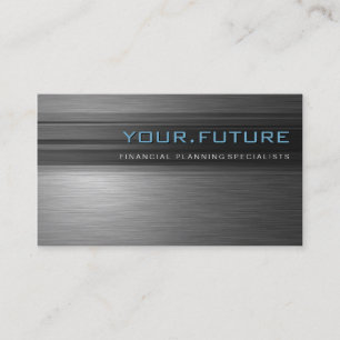 BUSINESS CARD :: futuristic modern metal L4