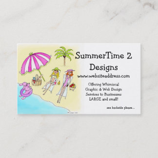 Business Card :: Girls at the Beach