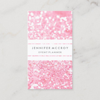 Business Card - Glitter Biz Pink