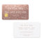 Business Card | Glitter Credit Card Rose Gold