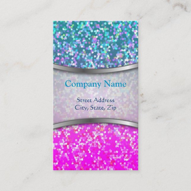 Business Card Glitter Graphic Background (Front)