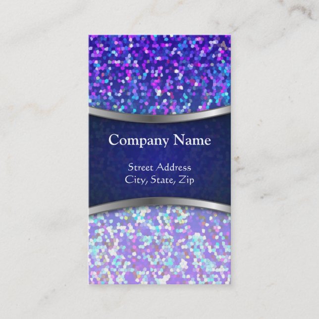 Business Card Glitter Graphic Background (Front)