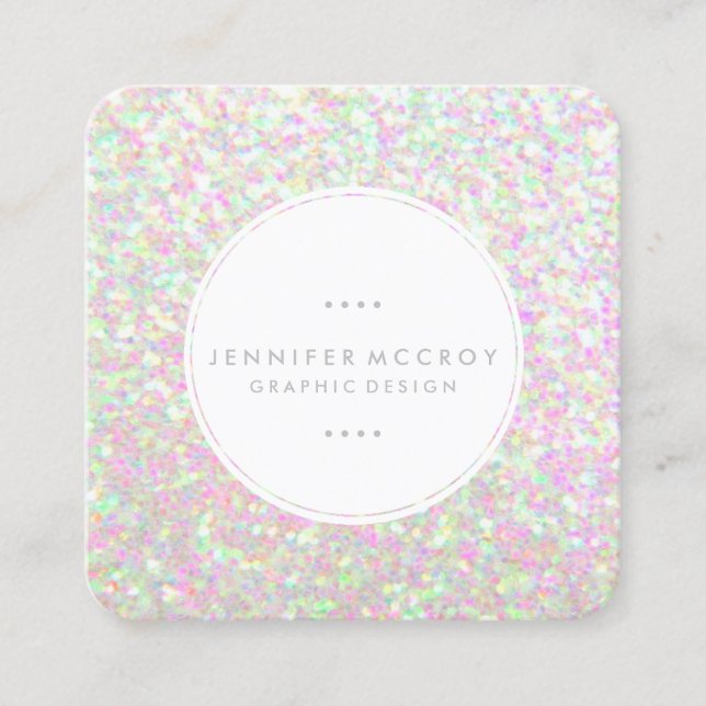 Business Card - Glitter Iridescent NEW DESIGN (Front)