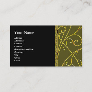 business_card_gold_floral business card