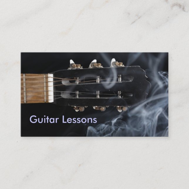 Business Card: Guitar Lessons Business Card (Front)