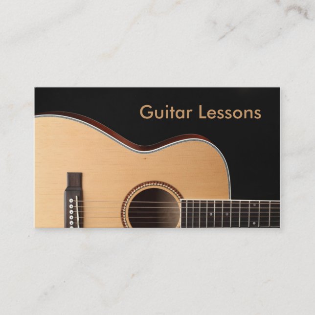 Business Card: Guitar Lessons Business Card (Front)