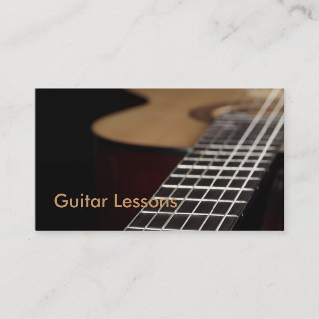 Business Card: Guitar Lessons Business Card (Front)