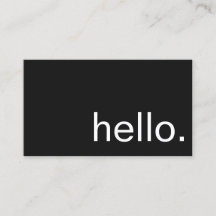 Business Card - hello.