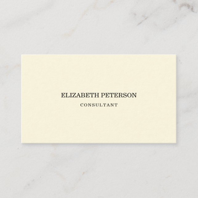 Business card in a minimalist style. (Front)