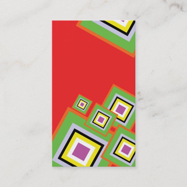 business card in lovely red (Front)