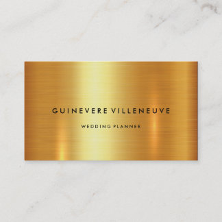 Business card in luxury faux gold customisable