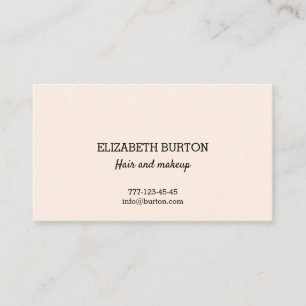 Business card in simple style.