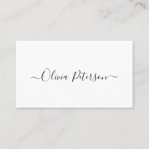 Business card in the style of minimalism.