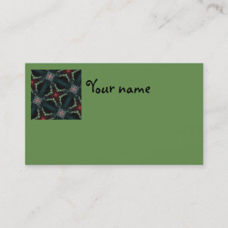 Business Card Jimette Design black green and red